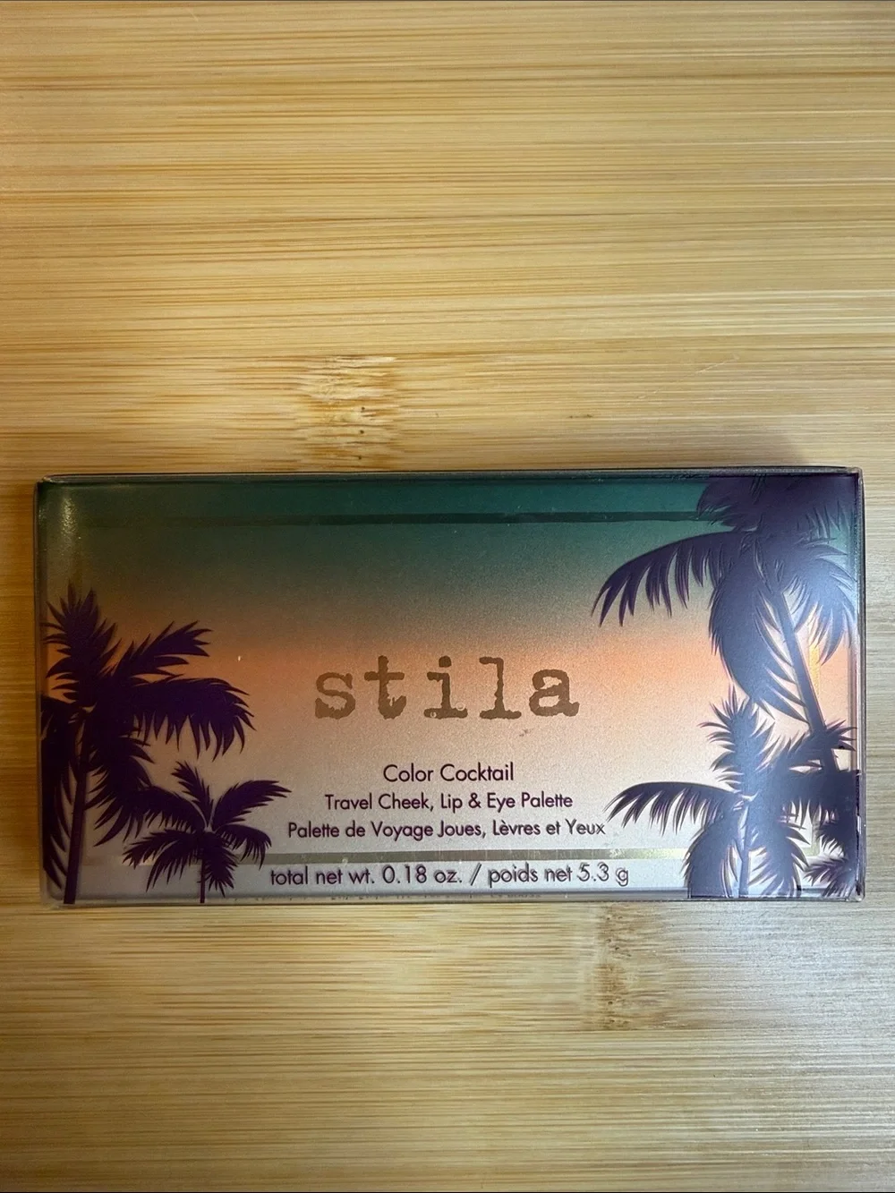 NEW Stila Color Cocktail Travel Cheek Lip Eye Palette Tequila Sunrise NIB